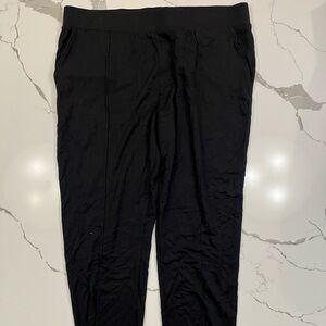 CAbi Black Joggers with Tapered Fit, Size L